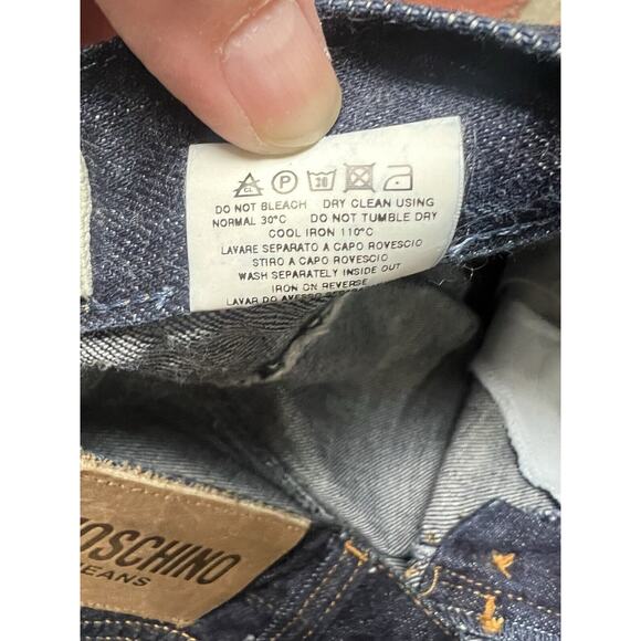 Vintage Moschino Jeans Dark Denim 100% Cotton Women’s Size 30 Italy - Picture 13 of 13